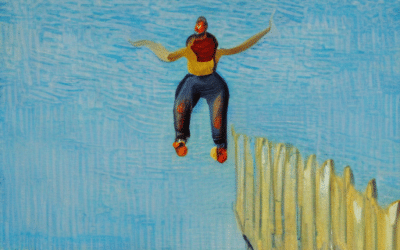 La imagen debe representar a una persona que participa en la aptitud bungee