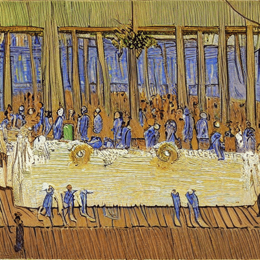 La imagen debe representar varios aspectos de una boda, como la configuración del banquete, el vestido de la novia y otros elementos esenciales, enfatizando la importancia de gestionar un presupuesto detallado para cada componente.