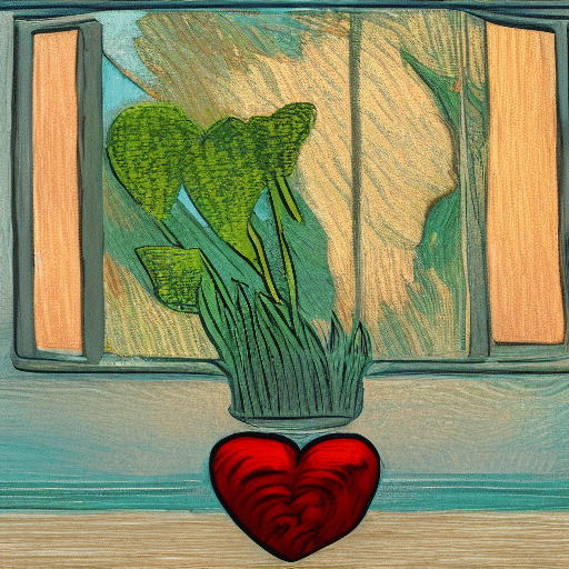 La imagen simboliza la incertidumbre del resultado del amor al mirar a través de una ventana metafórica, destacando las posibles consecuencias de seguir el corazón.