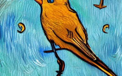 La imagen retrata el símbolo del gorrión como un harbinger del destino