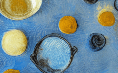 La imagen debe representar el proceso de limpieza de una olla quemada usando diversos artículos y técnicas del hogar sin causar ningún daño a su superficie.