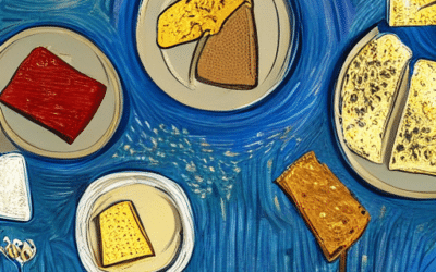 La imagen debe representar a los entusiastas del queso participando en lecturas tarot