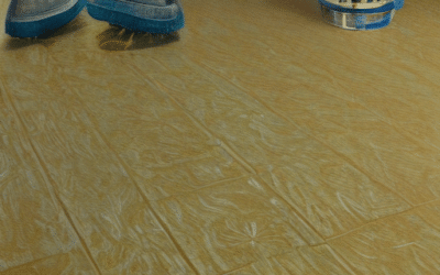 Para crear un suelo brillante utilizando sólo una tapa de suavizado